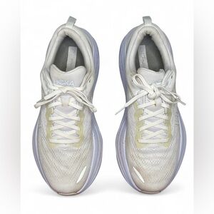 Hoka Bondi 8 - Running Shoes - Health Care Lifestyle Sneakers - Size 11 - White